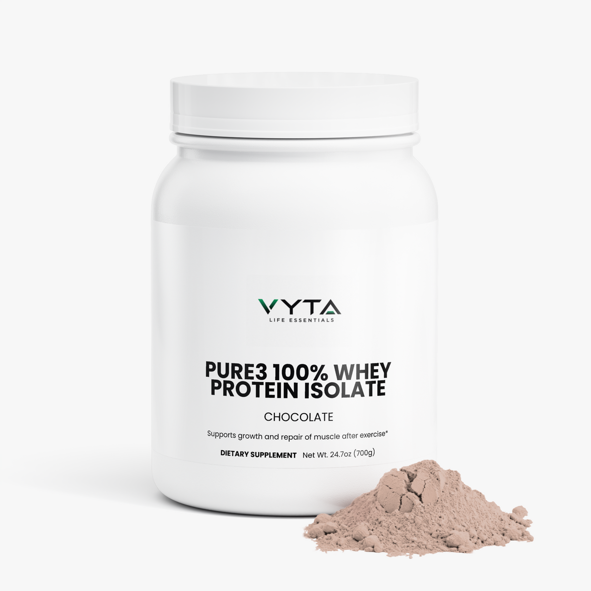 Pure3 100% Whey Protein Isolate (Chocolate)