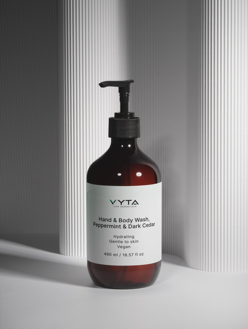 Hand & Body Wash, Peppermint & Dark Cedar