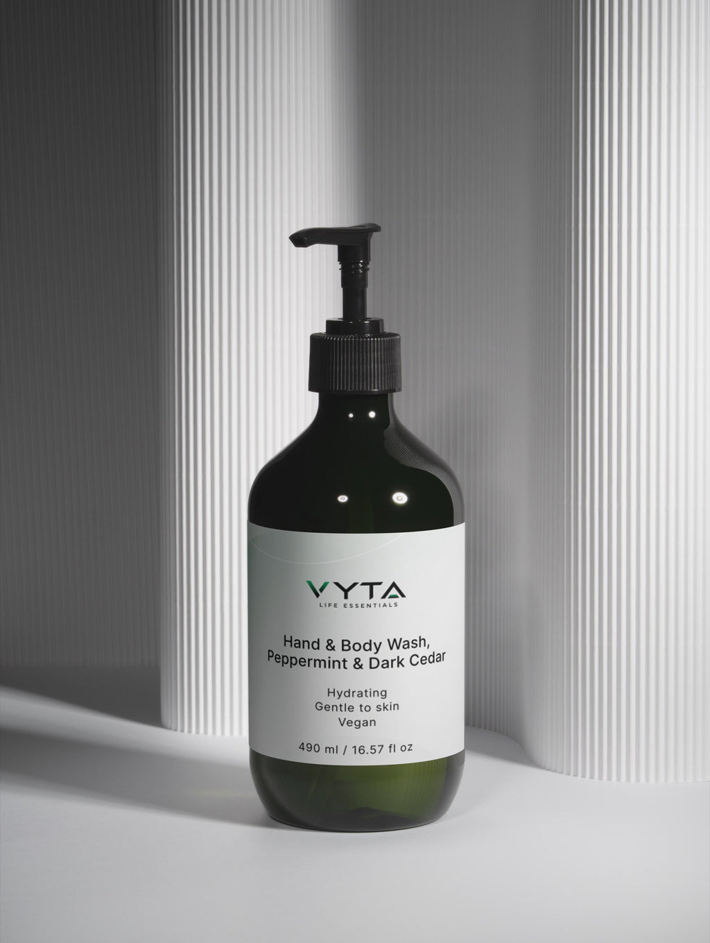 Hand & Body Wash, Peppermint & Dark Cedar
