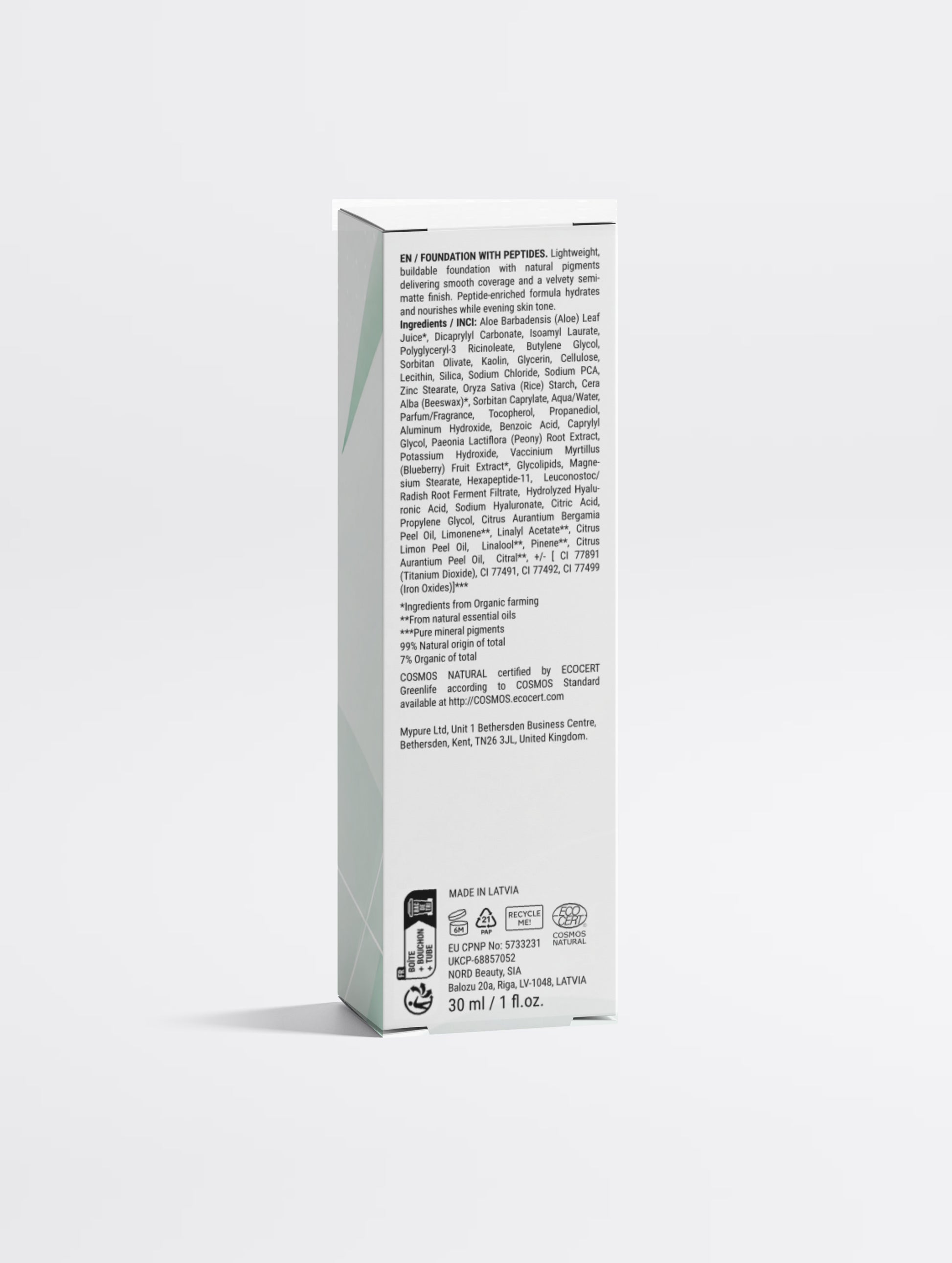 Foundation with Peptides,  25 Medium Warm