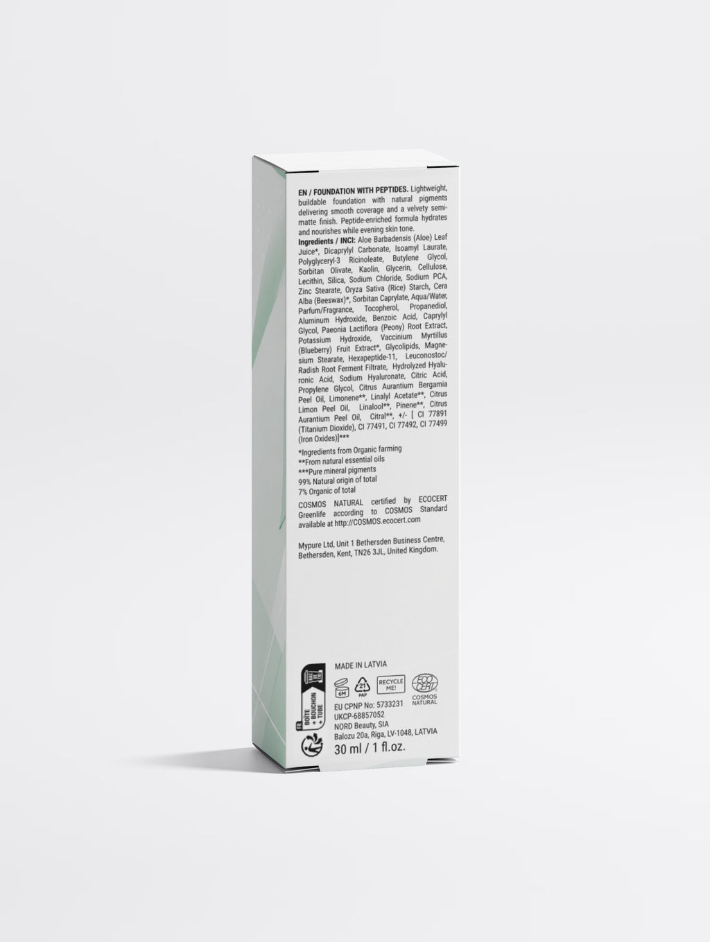 Foundation with Peptides, 30 Tan Neutral