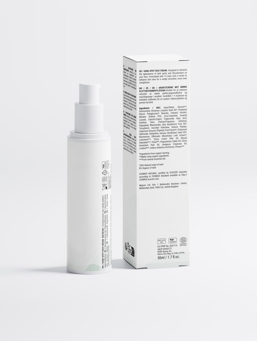 Dark Spot Face Cream with Kojic Acid